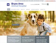 Tablet Screenshot of mybryanvet.com